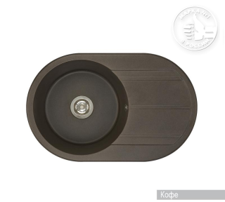 Мойка кухонная Акватон Амира 78см кофе