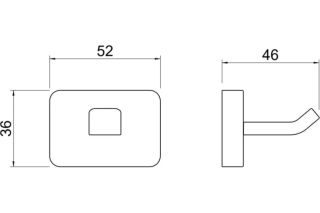 Крючок  Aquatek Оберон AQ4301CR хром