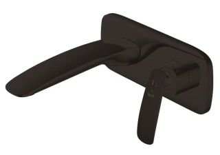 Встраиваемый смеситель для раковины Rose R1141H чёрный матовый