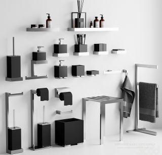 Стакан Gessi Rettangolo 20832.149 чёрный матовый/брашированный никель