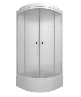 Душевая кабина Triton Лайт Щ0000061850 90x90 см профиль белый стекло с узором