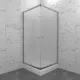 Душевой уголок Triton Вента-Хром-Вельвет Щ0000067980 80x80 см на поддоне профиль хром стекло матовое