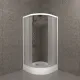 Душевой уголок Triton Вельвет Щ0000064624 80x80 см профиль белый стекло матовое