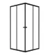Душевой уголок Triton Вента Щ0000057857 80x80 см профиль чёрный стекло прозрачное
