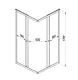 Душевой уголок Triton Вельвет Щ0000063060 90x90 см профиль белый стекло матовое