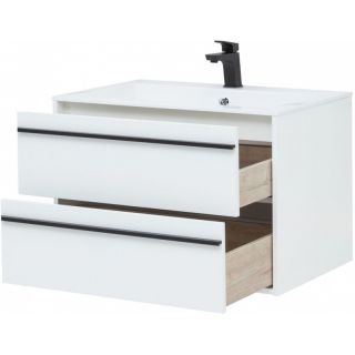 Тумба под раковину Aquanet Lino 253903 80 см белый матовый