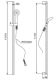 Душевой гарнитур Paini Catania CTCR121L12 120см хром