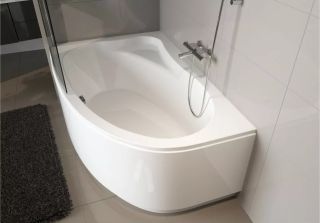 Акриловая ванна Riho Lyra B019001005 R 140х90см белый