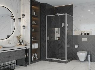 Боковая стенка Ambassador Elysium 80KX 90см хром/прозрачное