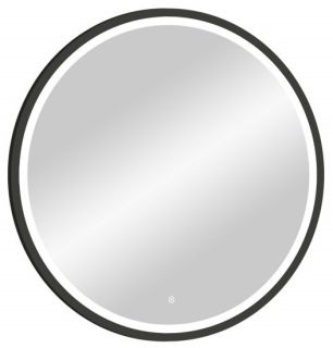 Зеркало с подсветкой Continent Style Black ЗЛП2254 с сенсорным выключателем 80см чёрный