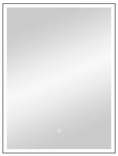 Зеркало с подсветкой Continent Frame Black ЗЛП948 с сенсорным выключателем 60см чёрный