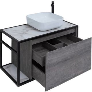 Тумба под раковину Aquanet Nova Lite Loft 261655 R 90 см дуб рошелье