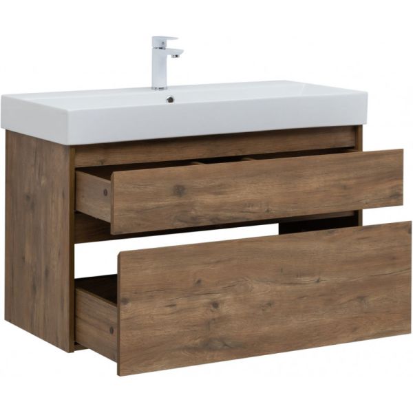 Тумба под раковину Aquanet Nova Lite 27967 100 см дуб рустикальный