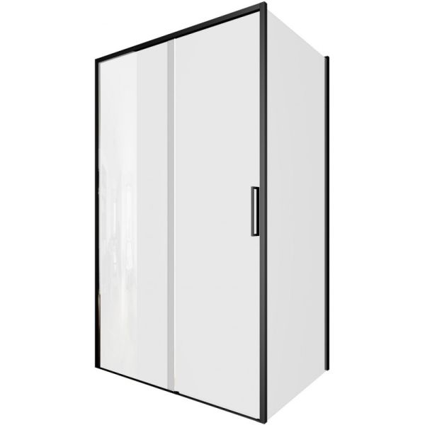 Душевой уголок Aquanet Pleasure Evo AE65-120x80-BT 324134 120x80 см профиль чёрный матовый стекло прозрачное