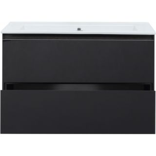 Тумба под раковину Aquanet Милан 316690 105 см чёрный