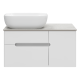Подвесная тумба под раковину Misty Роял 80 см П-Роя-01080-011П2Я белый