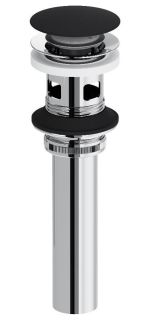 Донный клапан длинный Damixa Option клик-клак чёрный матовый 210610300