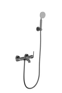 Смеситель для  ванны Boheme ETERNA GUN METALL оружейная сталь