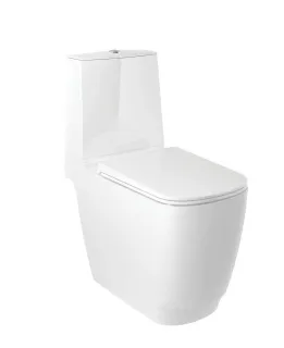 Унитаз-компакт Kludi Resa S 27WCB0253 безободковый белый матовый