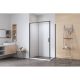 Душевой уголок Aquanet Pleasure Evo AE65-150x100-BT 346128 150x100 см профиль чёрный матовый стекло прозрачное