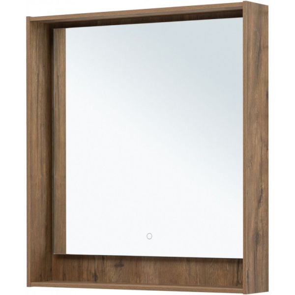 Зеркало с подсветкой Aquanet Милан 336400 80 см дуб рустикальный