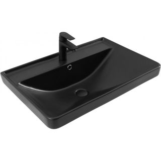 Раковина Aquanet Ирис 329248 70 см чёрный матовый