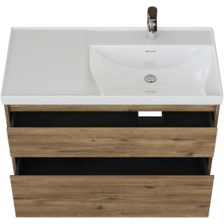 Тумба под раковину Aquanet Nova Lite 2.0 346319 100 см дуб рустикальный