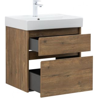 Тумба под раковину Aquanet Nova Lite 2.0 346315 60 см дуб рустикальный