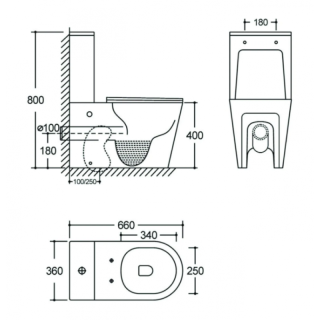 Унитаз-компакт Aquanet Atago 3.0 Tornado 348002 белый