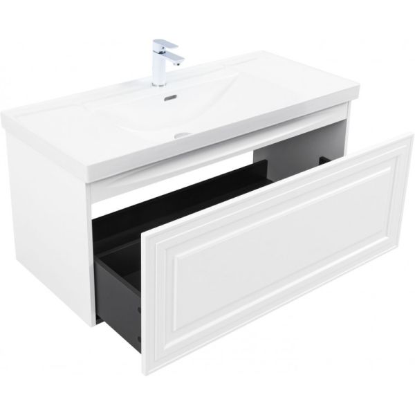 Тумба под раковину Aquanet Агата 345484 110 см белый сатин