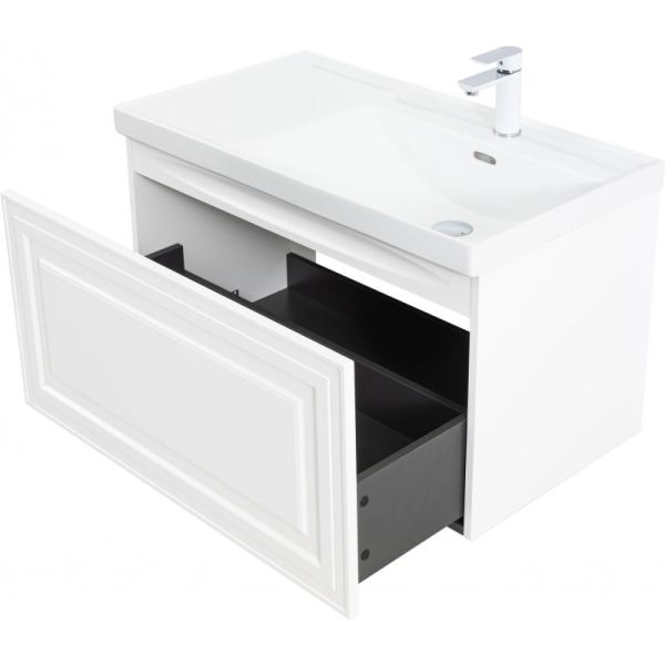 Тумба под раковину Aquanet Агата 345482 90 см белый сатин
