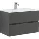 Тумба под раковину Aquanet Алвита 215120 80 см серый антрацит