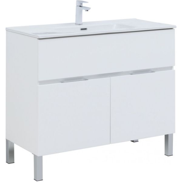 Тумба под раковину Aquanet Алвита New 277554 100 см белый матовый