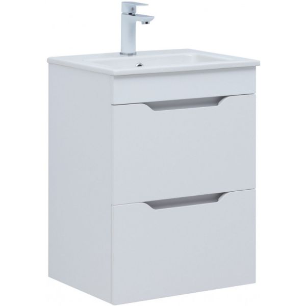 Тумба под раковину Aquanet Практика 330455 50 см белый матовый