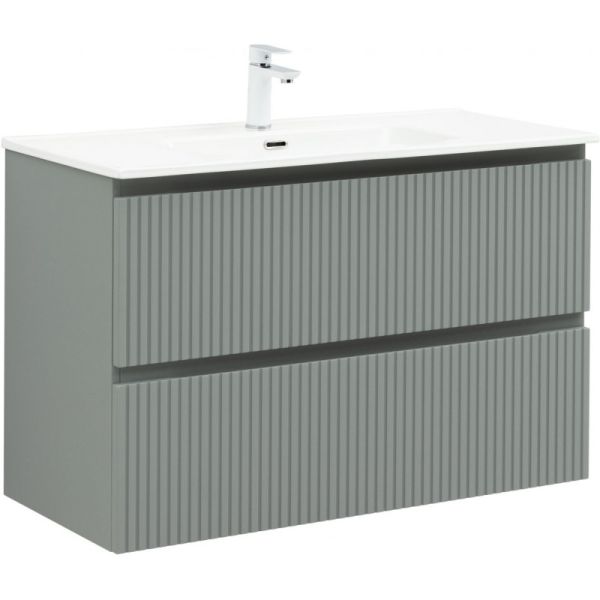 Тумба под раковину Aquanet Джейн 335436 100 см мисти грин