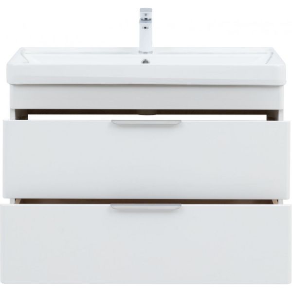 Тумба под раковину Aquanet Ирис New 336311 90 см белый глянец