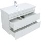 Тумба под раковину Aquanet Нота New 335420 100 см белый глянец