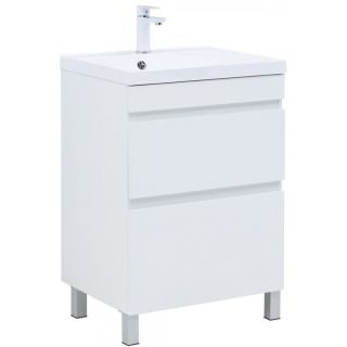 Тумба под раковину Aquanet Нота New 344141 60 см белый глянец