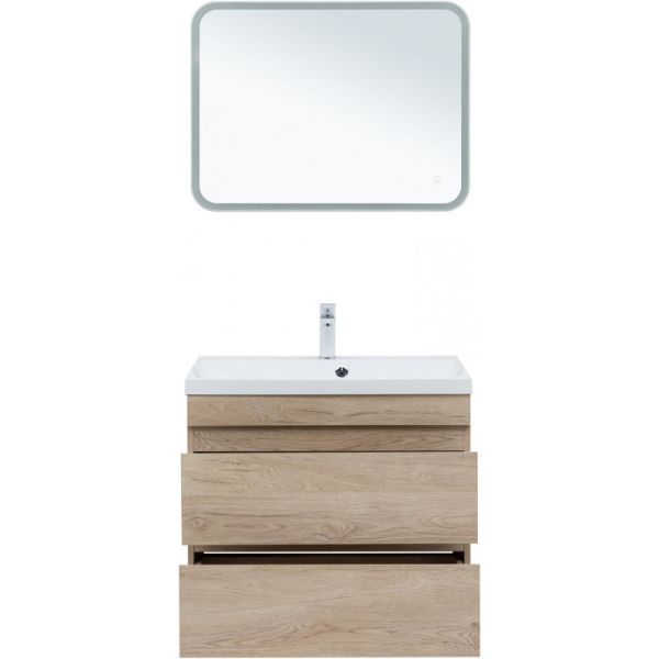 Тумба под раковину Aquanet Нота New 334198 75 см дуб светлый