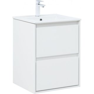 Тумба под раковину Aquanet Милан 336366 50 см белый глянец