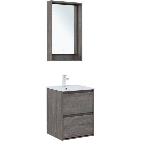 Тумба под раковину Aquanet Милан 336371 50 см дуб рошелье