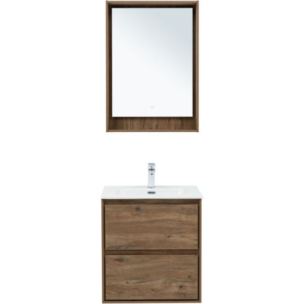 Тумба под раковину Aquanet Милан 336377 60 см дуб рустикальный