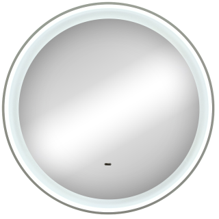 Зеркало с подсветкой Continent Planet White ЗЛП2624 с бесконтактным сенсором 60см белый