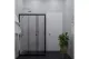 Душевой уголок Triton Вента Щ0000056926 100x80 см профиль чёрный стекло прозрачное