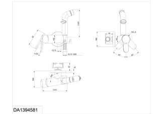 Гигиенический душ DQ Rhein Marx со смесителем хром DA1394581