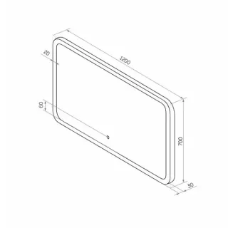 Зеркало  Comforty 00-00013494 120 см