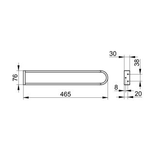 Держатель для полотенца Keuco Edition 30018010000 хром