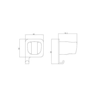 Держатель для душа Allen Brau Infinity 5.21B17-31 черный матовый
