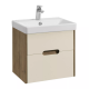 Тумба под раковину Акватон Оливия 55см бежевый/дуб веллингтон 1A254201OLVG0