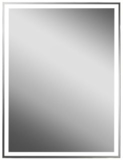 Зеркало-шкаф с подсветкой Art&Max Techno 60см чёрный матовый AM-Tec-600-800-1D-DS-F-Nero